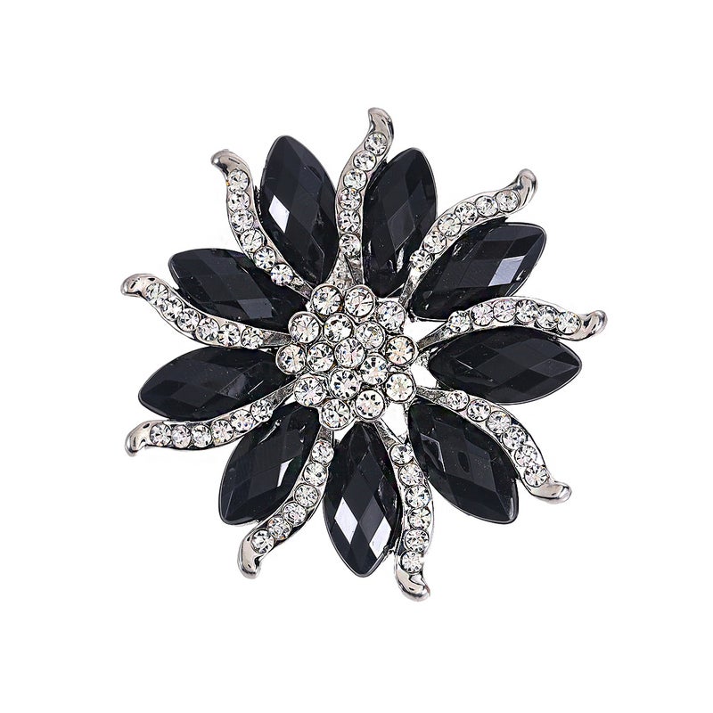 Exquisite, Elegant, Stylish And Atmospheric Brooch, Personalized Black Resin Clothing Accessories, Corsage, High-End Elegant Jewelry - Image 4